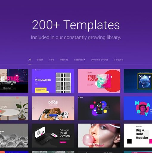 Slider Revolution + Addons + Templates v6.7.36