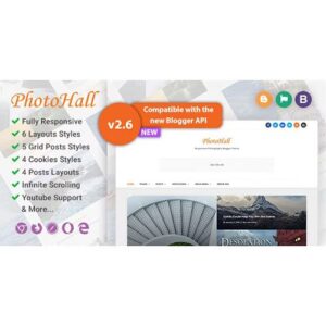 tai PhotoHall Responsive Photography Blogger Theme