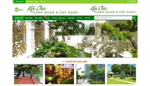 Theme WordPress bán cây xanh