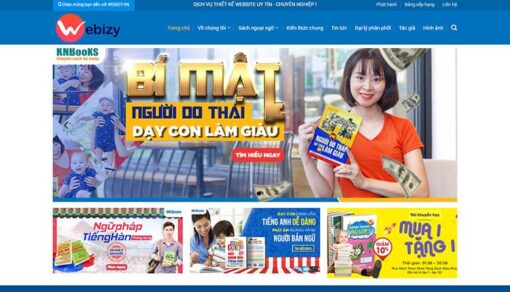 giao diện website Bán Sách