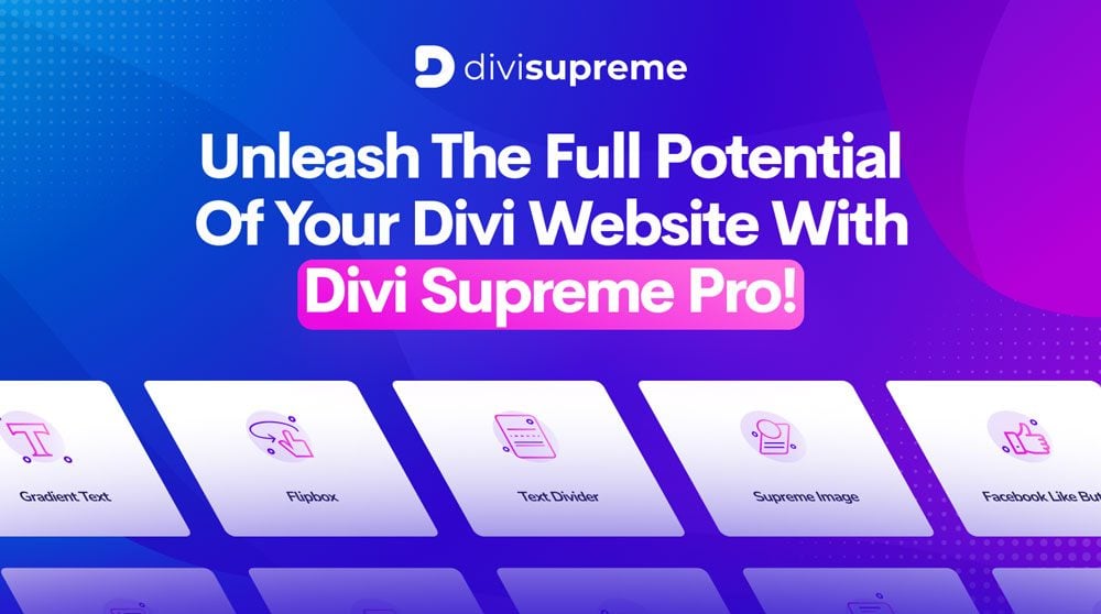 giới thiệu Divi Supreme Pro
