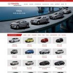 Theme WordPress bán xe toyota 02