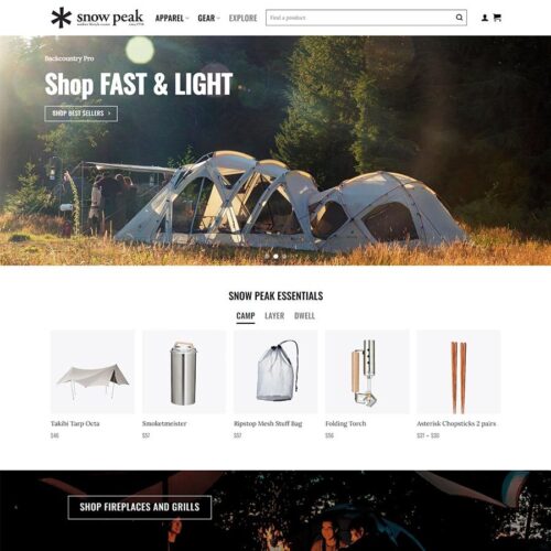 Theme WordPress bán lều du lịch, đồ phượt camping