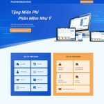 Theme WordPress Landing page giới thiệu phần mềm