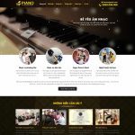 Theme WordPress đào tạo, khóa học piano, nhạc cụ