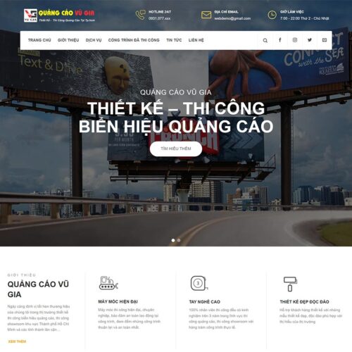 Theme WordPress làm biển quảng cáo 02