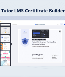 mua Tutor LMS Certificate Builder