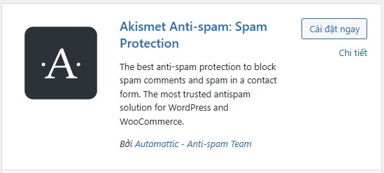 tải Akismet Anti-spam