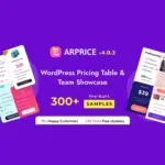 ARPrice – WordPress Pricing Table Plugin