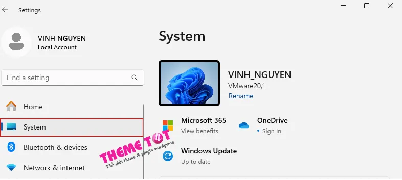 hệ thống Win 11 Pro