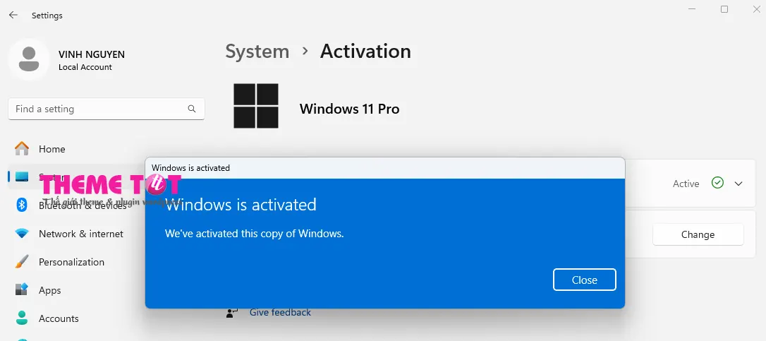 kích hoạt key windows 11 pro