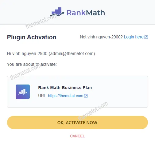 Kích hoạt Rank Math PRO (Business)