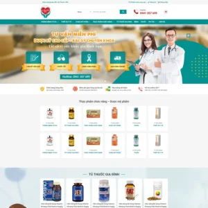 Theme WordPress Bán Dược mỹ phẩm và Thiết bị y tế