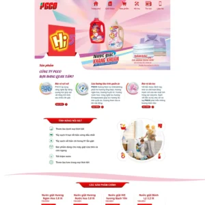 Theme WordPress Bán Hóa Chất Giặt Tẩy