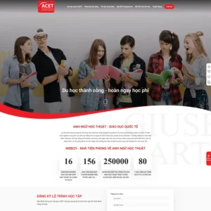 Theme WordPress Đào tạo tiếng Anh