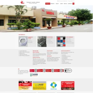 Theme WordPress Sản xuất Máy Công Nghiệp