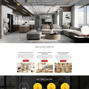 Theme WordPress Thiết kế nội thất