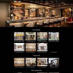 Theme WordPress Thiết kế shop và không gian