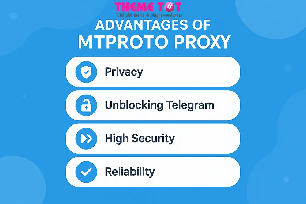 điểm nổi bật Proxy MTProto