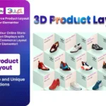 3D WooCommerce Product Layout Addon For Elementor