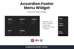 Mua Accordion Footer Menu Widget For Elementor giá rẻ
