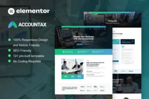 Mua Accountax - Accounting Tax Firm Elementor Template Kit giá rẻ