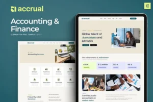 Mua Accrual - Accounting & Finance Elementor Template Kit giá rẻ