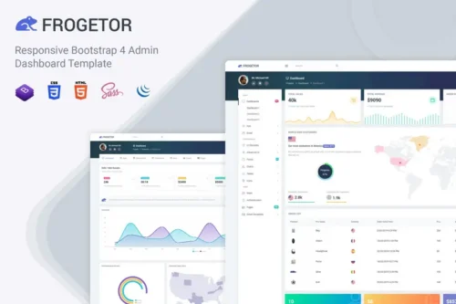 Mua Admin - Admin Dashboard Template Frogetor giá rẻ