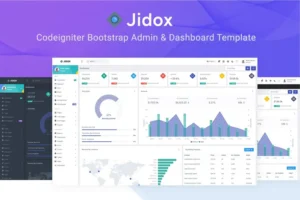 Mua Admin - Jidox Codeigniter Admin & Dashboard UI Kit giá rẻ