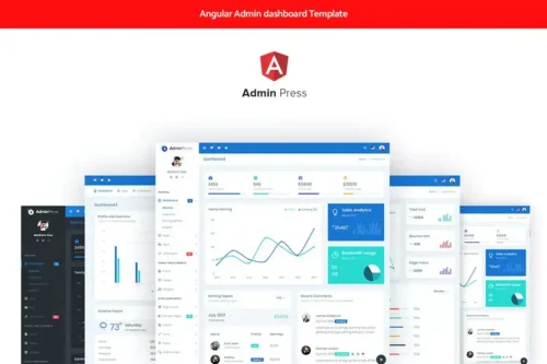 Mua Admin Press Angular 10 dashboard Template giá rẻ