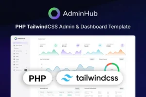 Mua AdminHub- PHP Tailwind Admin & Dashboard Template giá rẻ