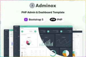 Mua Adminox - PHP Admin & Dashboard Template giá rẻ