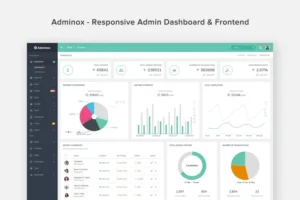 Mua Adminox - Responsive Admin Dashboard & Frontend giá rẻ