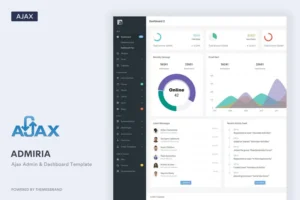 Mua Admiria - Ajax Admin & Dashboard Template giá rẻ