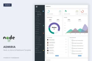 Mua Admiria - Node Js Admin & Dashboard Template giá rẻ