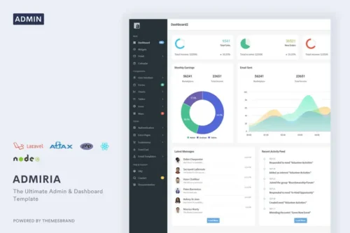 Mua Admiria - The Ultimate Admin & Dashboard Template giá rẻ