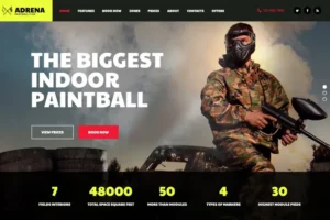 Mua Adrena | Airsoft Club & Paintball WordPress Theme giá rẻ