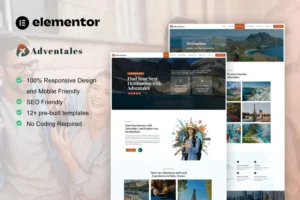 Mua Adventales - Modern Travel Blog Elementor Template Kit giá rẻ