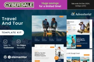 Mua Adventurist - Travel & Tourism Agency Elementor Template Kit giá rẻ