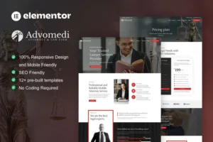 Mua Advomedi - Attorney & Law Firm Elementor Template Kit giá rẻ