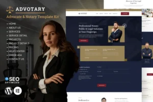 Mua Advotary - Notary Public & Legal Services Elementor Template Kit giá rẻ