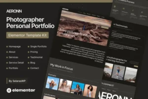Mua Aeronn - Personal CV Photographer Elementor Pro Template Kit giá rẻ
