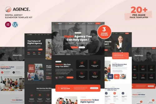 Mua Agence - Digital Agency Elementor Pro Template Kit giá rẻ