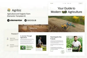 Mua Agribiz - Agriculture & Organic Farm Elementor Template Kit giá rẻ