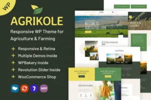 Mua Agrikole | WordPress Theme for Agriculture Farms giá rẻ