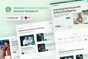 Mua Aicademy - AI School & Academy Elementor Template Kit giá rẻ