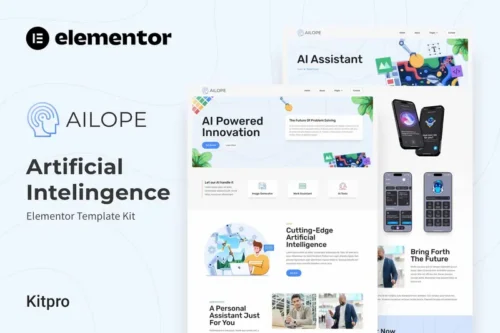 Mua Ailope - Artificial Intelligence Elementor Template Kit giá rẻ