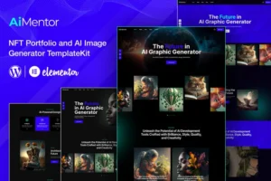 Mua AiMentor - AI Image Generator Website Elementor Template Kit giá rẻ