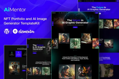 Mua AiMentor - AI Image Generator Website Elementor Template Kit giá rẻ