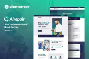 Mua Airepair - Air Conditioner Repair Service Elementor Template Kit giá rẻ